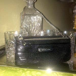 MICHAEL KORS Sequin Wallet Pouchette Clutch